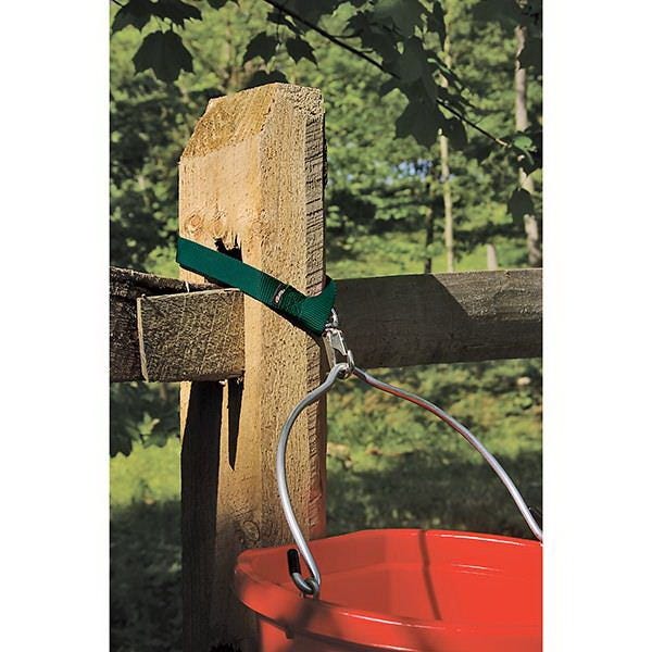 Weaver Leather Bucket Strap, Nylon, Hunter Green, Nickel