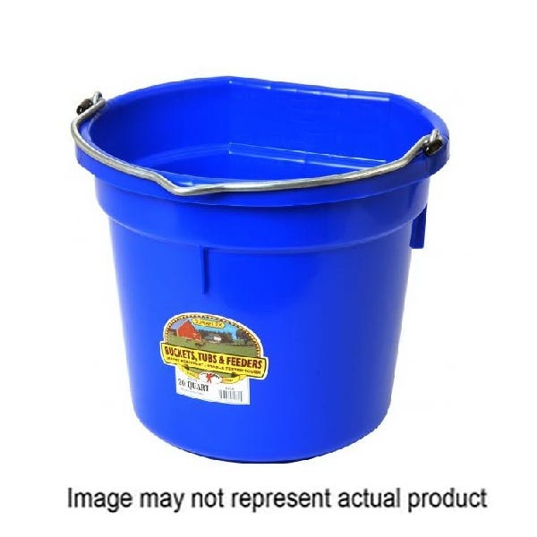 Little Giant Flat-Back Bucket, 20 qt, Blue