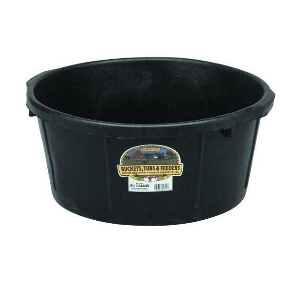 Little Giant Rubber Tub – 6.5 gal, Black