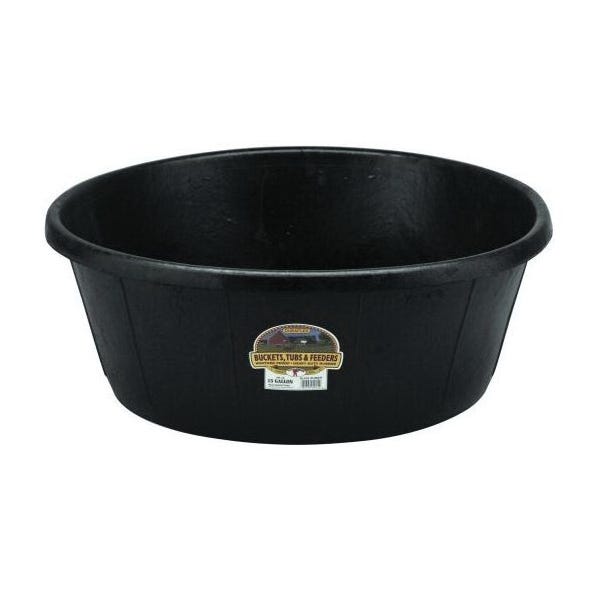 Little Giant HP15 Tub, 15 gal Volume, Rubber, Black