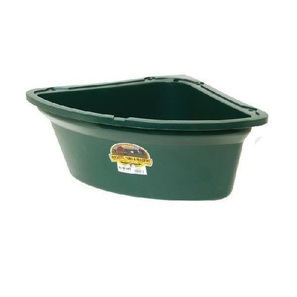 Little Giant PCF6GREEN Corner Feeder, 26 qt Volume, Plastic, Green