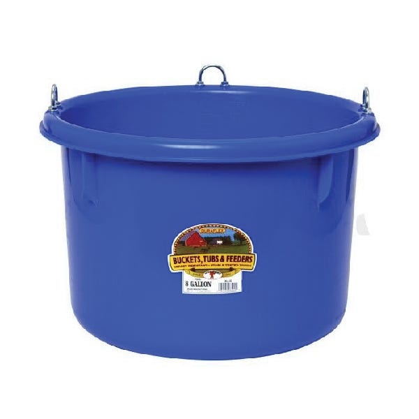 Little Giant P800BLUE Feeder, 8 gal Volume, Plastic, Blue