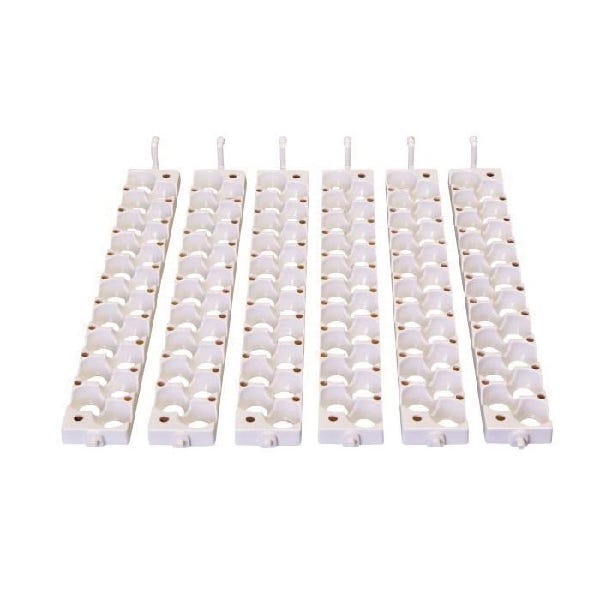 Little Giant Quail Egg Rail, 15 in L, 2 in W, 120 Eggs Capacity, White