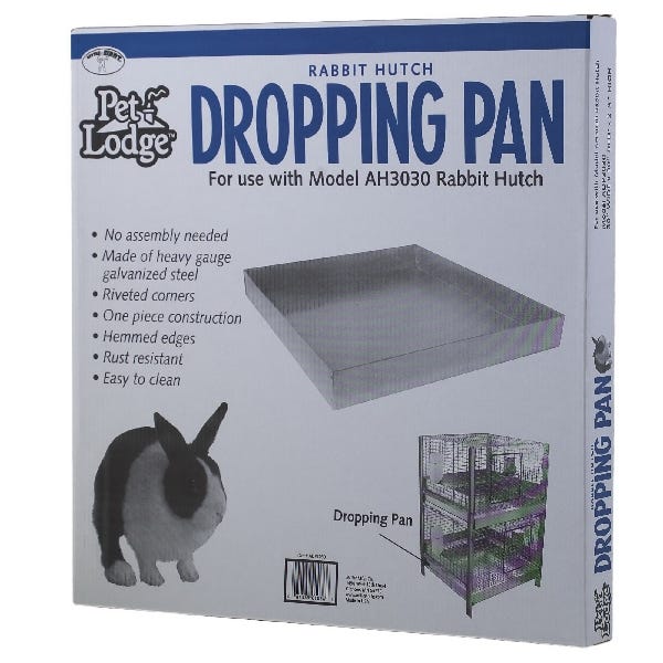 Pet Lodge ADP3030 Dropping Pan, Steel, Galvanized
