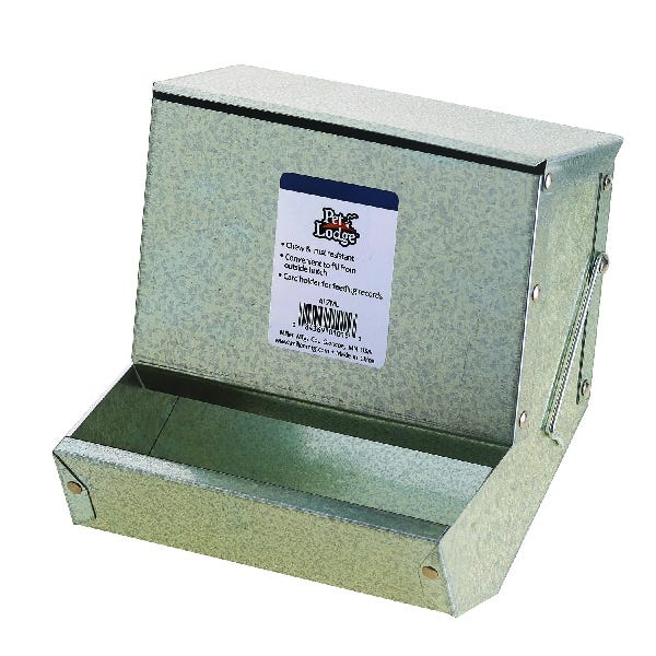 Pet Lodge AF7ML Animal Feeder, 7 in, Steel