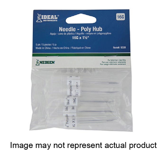 Neogen 9397 Needle, 22 ga, 1 in L, 5/PK