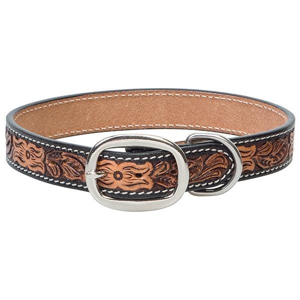 Weaver Leather Dog Collar, 17 in L, 3/4 in W, Leather