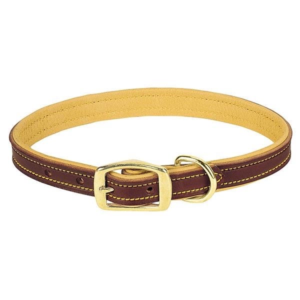 Weaver Leather Deer Ridge Series Dog Collar, 21 in L, 1 in W, Leather