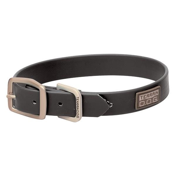 Terrain Dog Brahma Webb Black Dog Collar, 21-In. x 1-In.