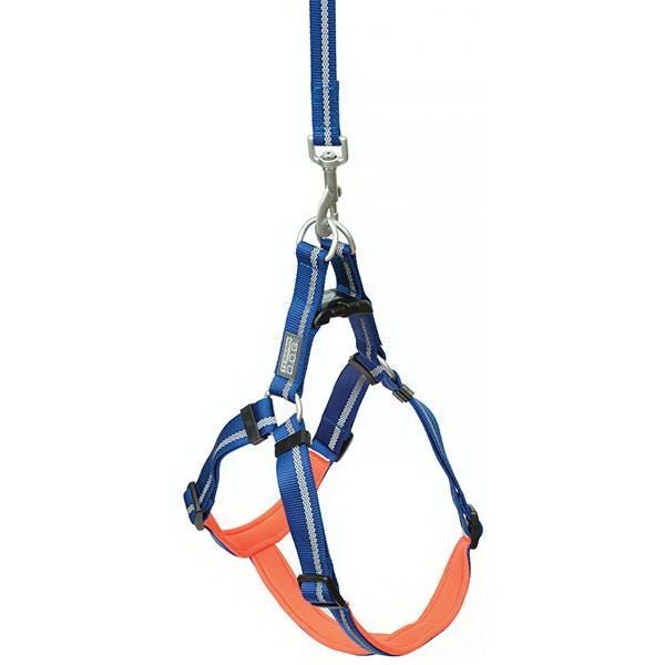 Terrain Dog Reflective Dog Harness, M, Neoprene Harness, 16 to 25 in Harness, Dark Blue