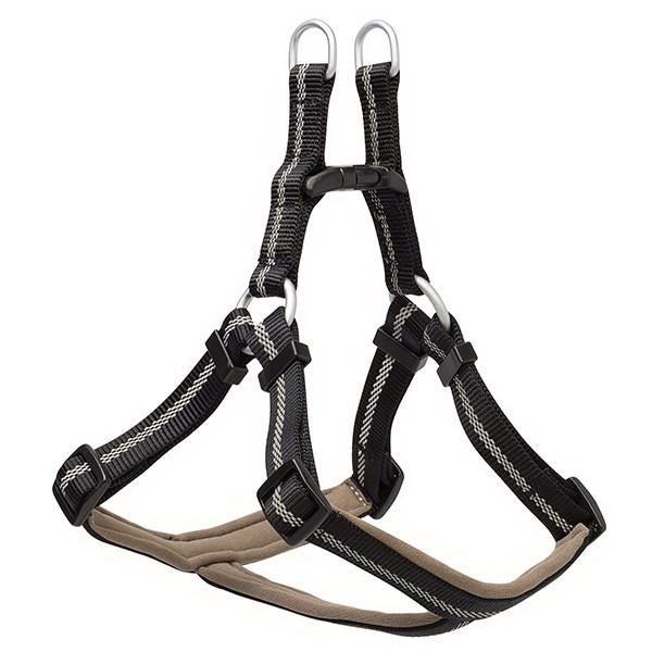 Terrain Dog Reflective Dog Harness, M, Neoprene Harness, 16 to 25 in Harness, Black