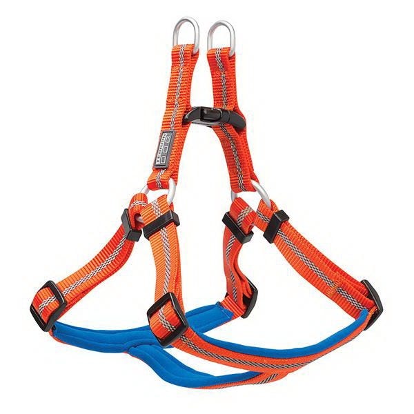 Terrain Dog Reflective Dog Harness, L, Neoprene Harness, 20 to 33 in Harness, Orange
