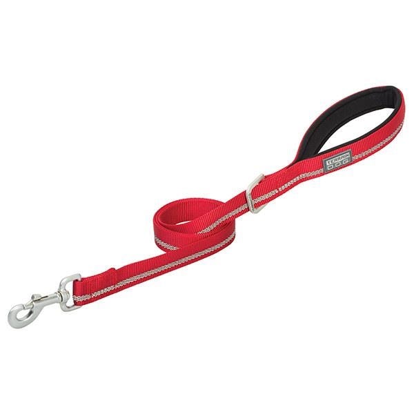Terrain Dog Reflective Dog Leash, 4 ft L, 1 in W, Nylon Line, Red
