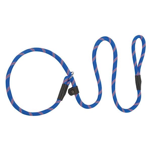 Terrain Dog Rope Slip Lead, 6 ft L, 1/2 in W, Nylon/Polypropylene Line, Blue/Orange