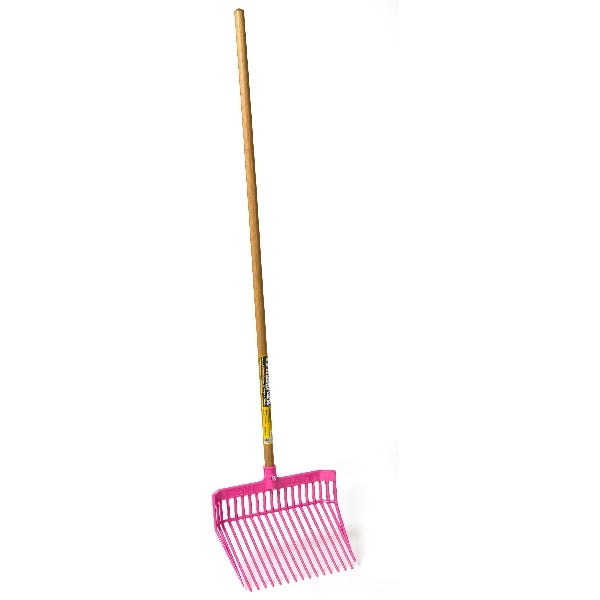 Little Giant DuraFork PDF1HOTPINK Stable Fork, Hardwood Handle, Hot Pink, 52 in L Handle