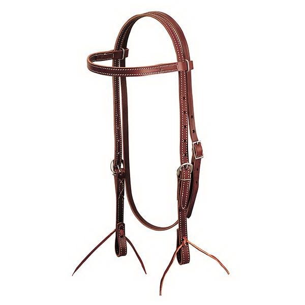 Weaver Leather Browband Headstall, 5/8 in, Leather, Burgundy