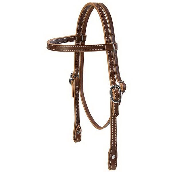 Weaver Leather Browband Headstall, 5/8 in, Leather, Sunset