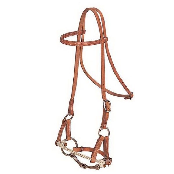 Weaver Leather Single-Rope Half Breed, 5/8 in, Leather, Russet