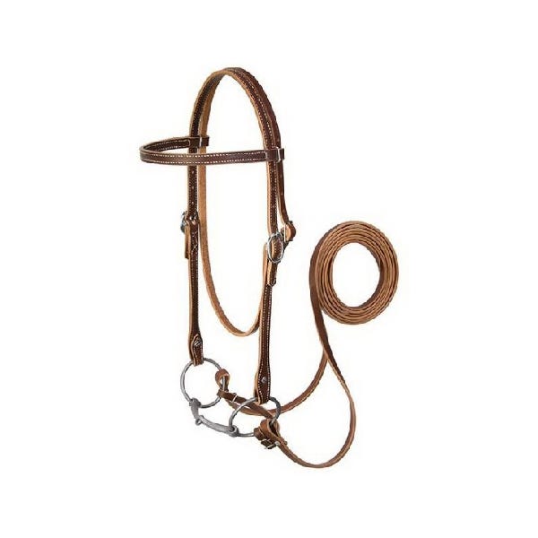 Weaver Leather Browband Bridle, 5/8 in, Leather, Sunset