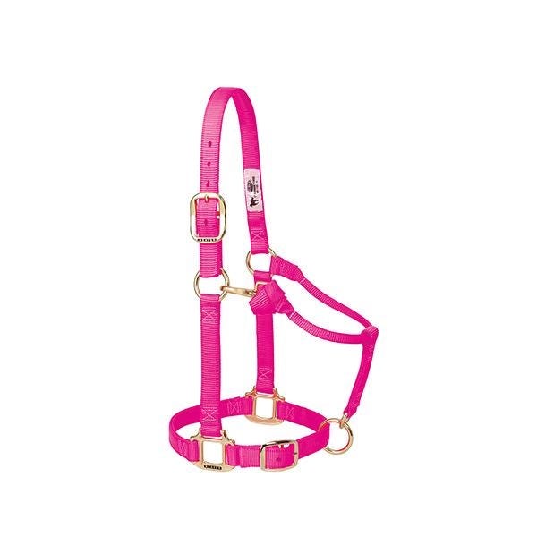 Weaver Leather Adjustable Halter, Average, Nylon, Diva Pink