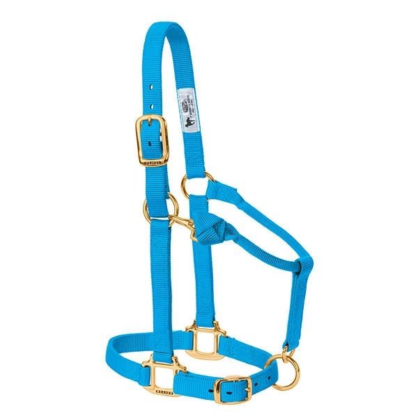 Weaver Leather Adjustable Halter, Average, Nylon, Hurricane Blue