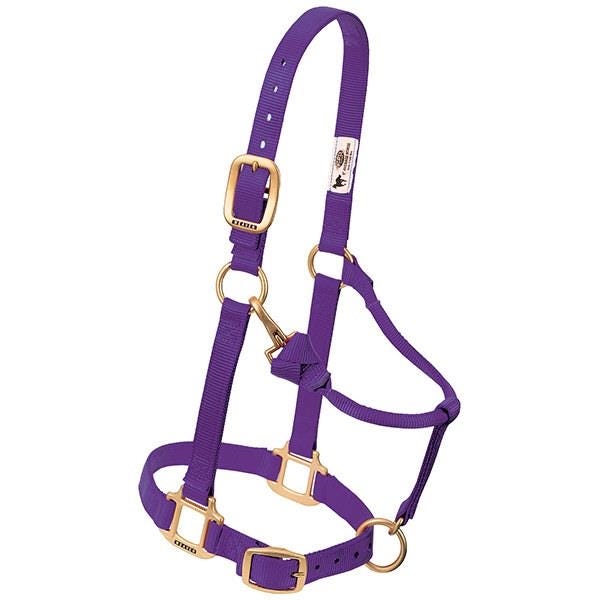 Weaver Leather Chin/Throat Snap Halter, Suckling, Nylon, Purple