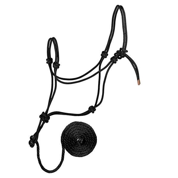 Weaver Leather Rope Halter/Lead, Average, Black