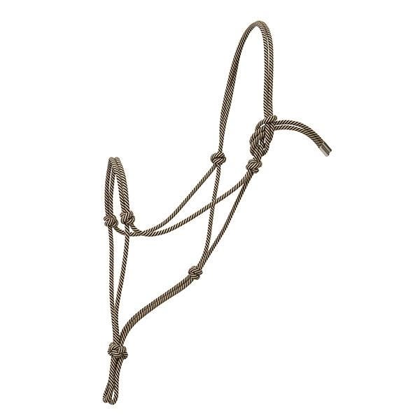 Weaver Leather Silvertip #95 Rope Halter, Average, Polypropylene, Black/Tan