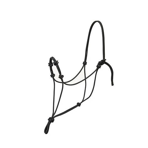 Weaver Leather Silvertip Rope Halter, Average, Black - 799111