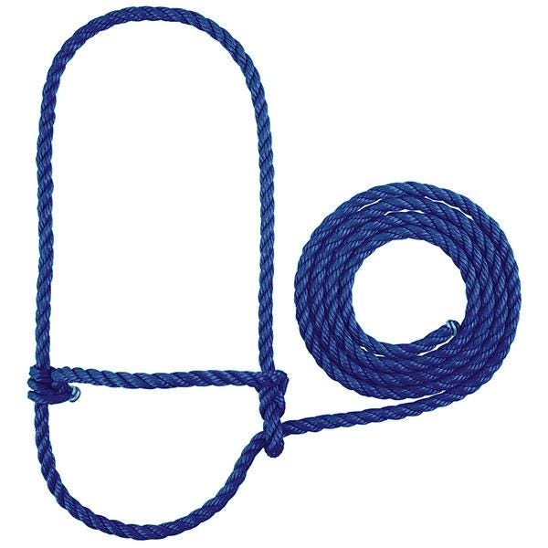 Weaver Leather Rope Halter, Calf, Blue