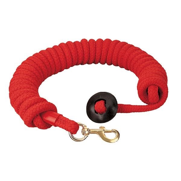 Weaver Leather Lunge Line, 25 ft L, Fastening Method: Snap, Cotton Line, Red