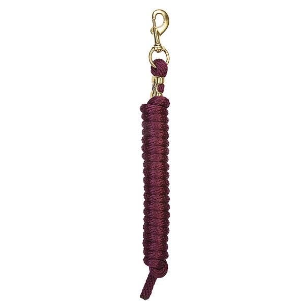 Weaver Leather Lead Rope, 5/8 in, 10 ft L, Polypropylene Line, Burgundy