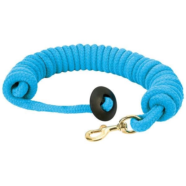 Weaver Leather Lunge Line, 25 ft L, Fastening Method: Snap, Cotton Line, Hurricane Blue