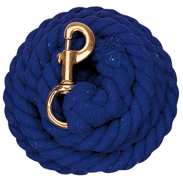 Weaver Leather Lead Rope, 5/8 in, 10 ft L, Cotton Line, Blue