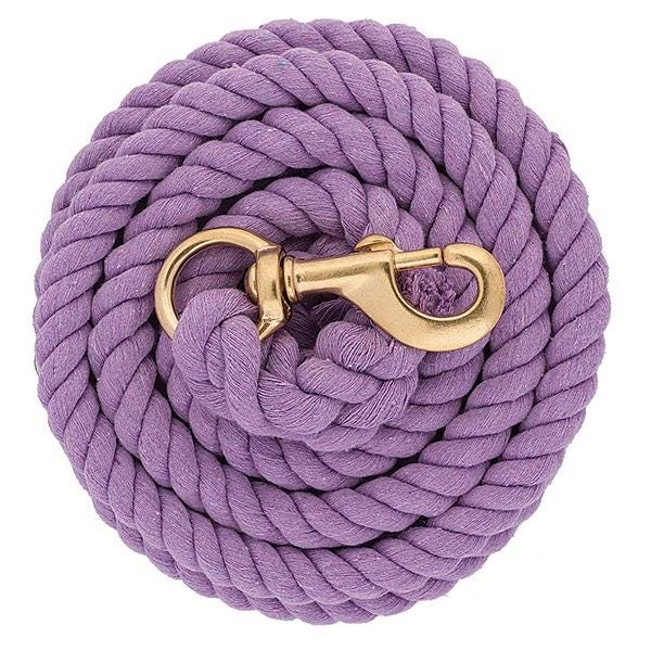 Weaver Leather Lead Rope, 5/8 in, 10 ft L, Cotton Line, Lavender