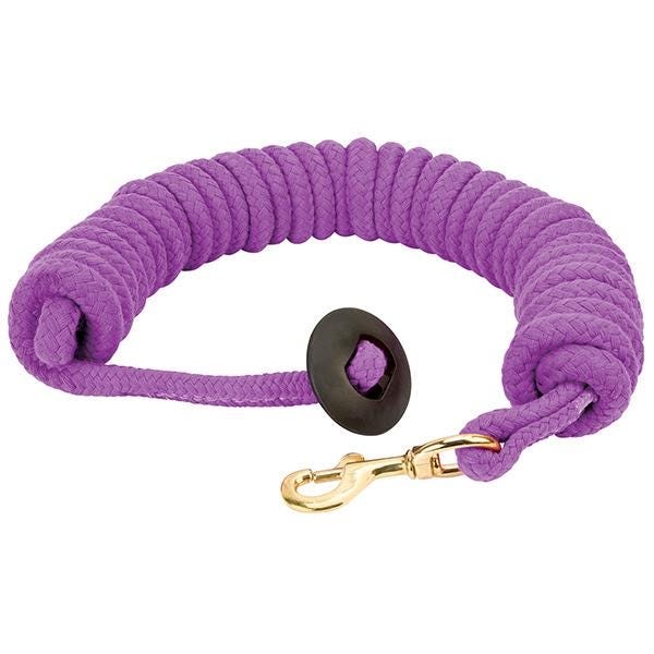 Weaver Leather Lunge Line, 25 ft L, Fastening Method: Snap, Cotton Line, Purple Jazz