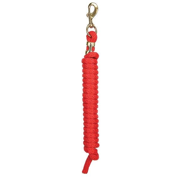 Weaver Leather Lead Rope, 5/8 in, 10 ft L, Polypropylene Line, Red