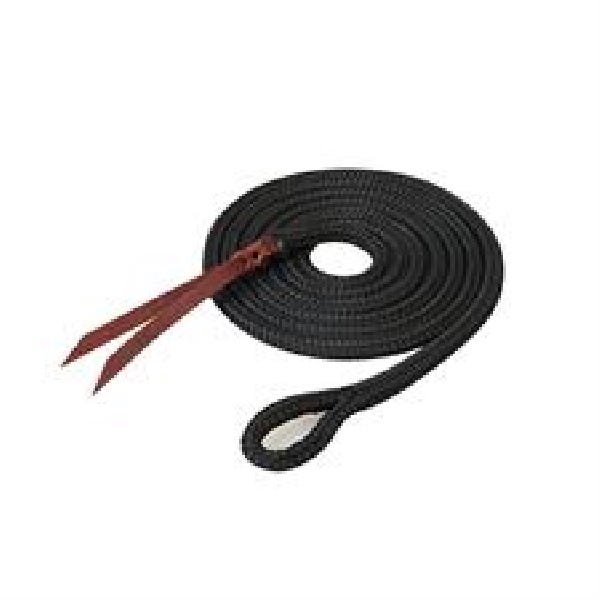 Weaver Leather Silvertip Yacht Braid Lead, 9/16 in, 12 ft L, Nylon Line, Black