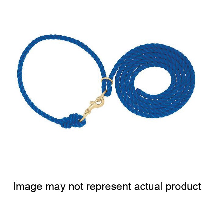Weaver Leather Livestock Neck Rope, 10 ft L, Fastening Method: Snap, Polypropylene Line, Blue