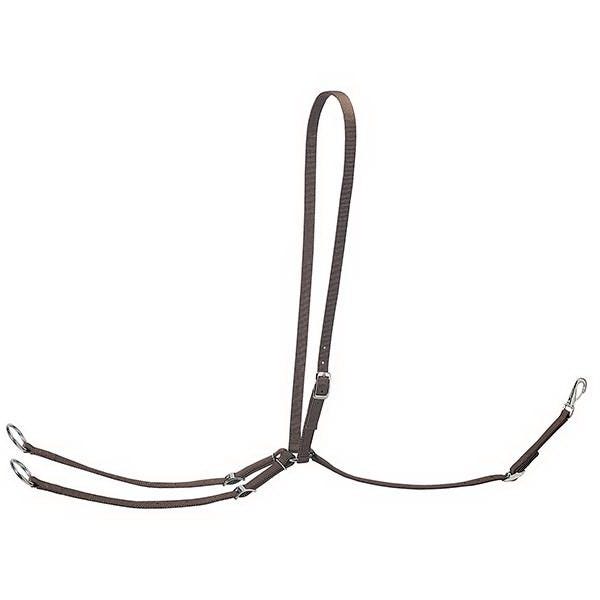 Weaver Leather Running Martingale, 3/4 in W, Nylon, Brown
