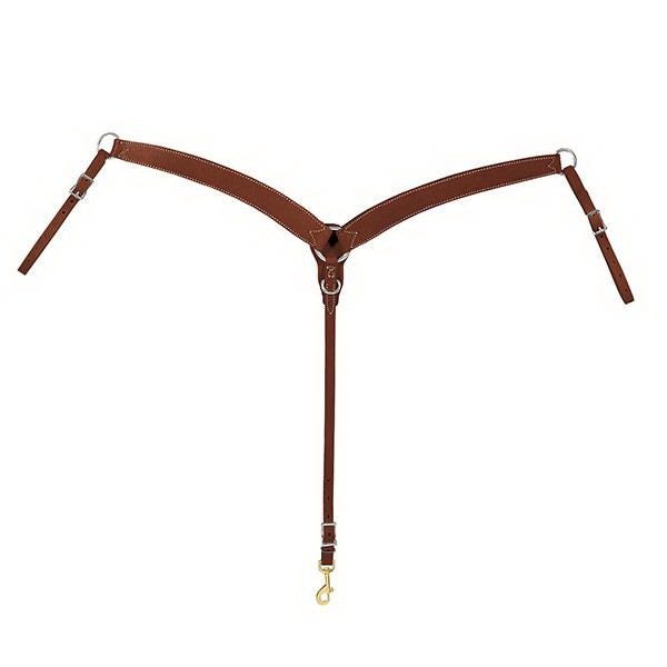Weaver Leather Horizons Series Breast Collar, 1-3/4 to 1-1/4 in W, Leather, Sunset