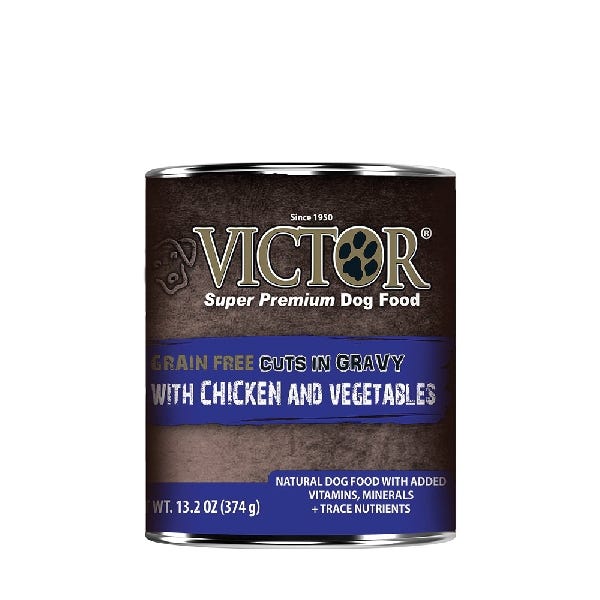 Victor Chicken & Vegetables Stew Dog Food 13.2 oz Can