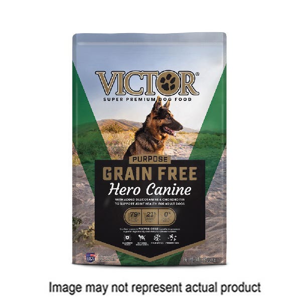 Victor Dog Food, One-Size, Dry, Kibble, Beef, Fish, Pork, 30 lb, Bag