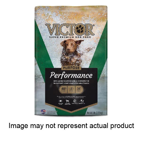 Victor Dog Food, One-Size, Dry Kibble, Beef, Chicken, Pork, 40 lb, Bag