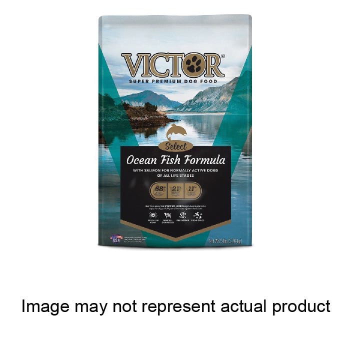 Victor Dog Food, One-Size, Dry Kibble, Ocean Fish, Salmon, 40 lb, Bag