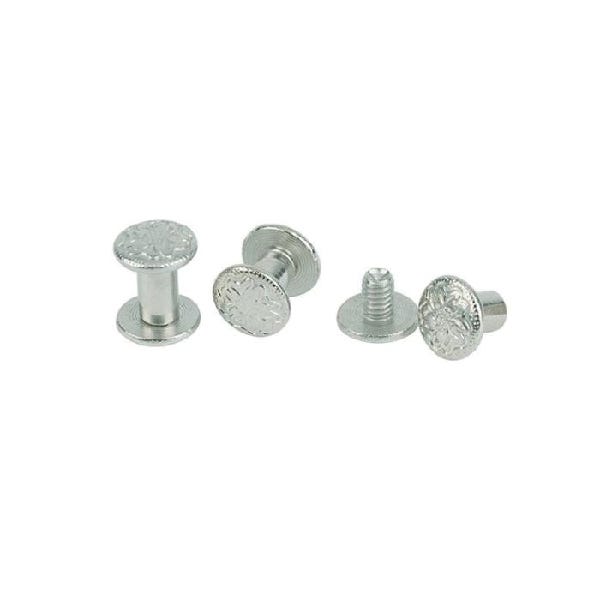 Weaver Leather Chicago Screw, Brass, Nickel, For: T-15 Star Tool