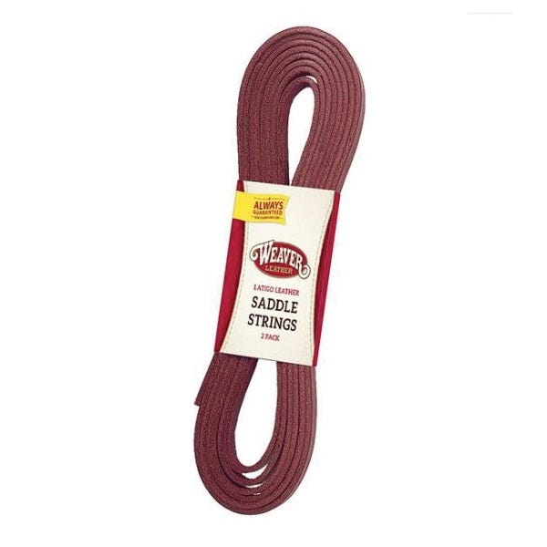 Weaver Leather Saddle String, Leather, Burgundy
