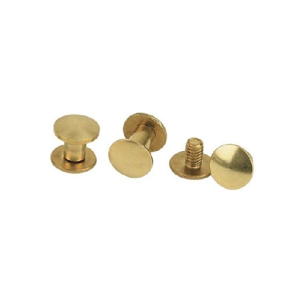 Weaver Leather Chicago Screw, Solid, Brass, For: T-15 Star Tool