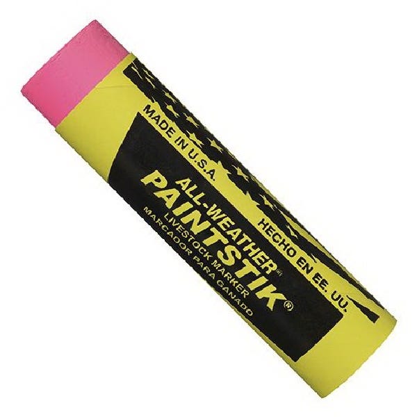 All-Weather PAINTSTIK 61012 Livestock Marker, Fluorescent Pink
