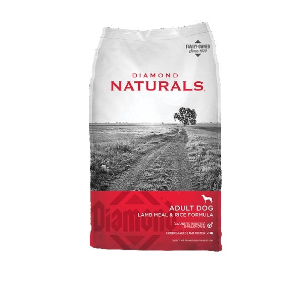 Diamond Naturals Adult Dog Lamb Meal & Rice Dry Food, 40 lb